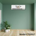 Decals Sticker Model-CTD0017 Air Conditioner Sticker Ac Sticker AC Sticker and Wall Sticker Self Adhesive Sticker (Pack of 1). 