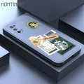 Hontinga for Realme 7 Pro Case Cartoon Popularity Phone Case Soft Square Edge Silicone Cases Full Lens Cover Shockproof Protection Cover. 