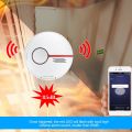 Wifi Smoke Detector Smart Fire Alarm Sensor - white. 