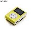 Mini Metal Clip MP3 Player - Yellow. 