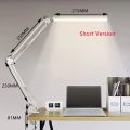 LED Desk Lamp with Clamp 10W Swing Arm Desk Lamp Eye-Caring Dimmable Desk Light with 10 Brightness Level, 3 Lighting Modes. 