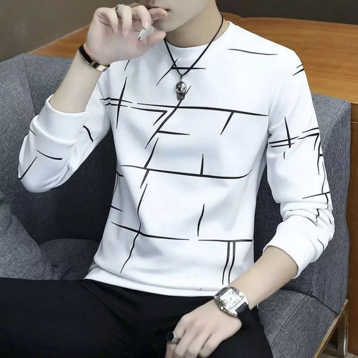Street chic Long Sleeve Slim Sweatshirt - Hoodie For Men