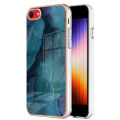 Fashion Plating Marble Case For iPhone SE 2022 / iPhone SE 2020 / iPhone 8 / iPhone 7 Phone Case Soft TPU Rubber Colorful Back Cover. 