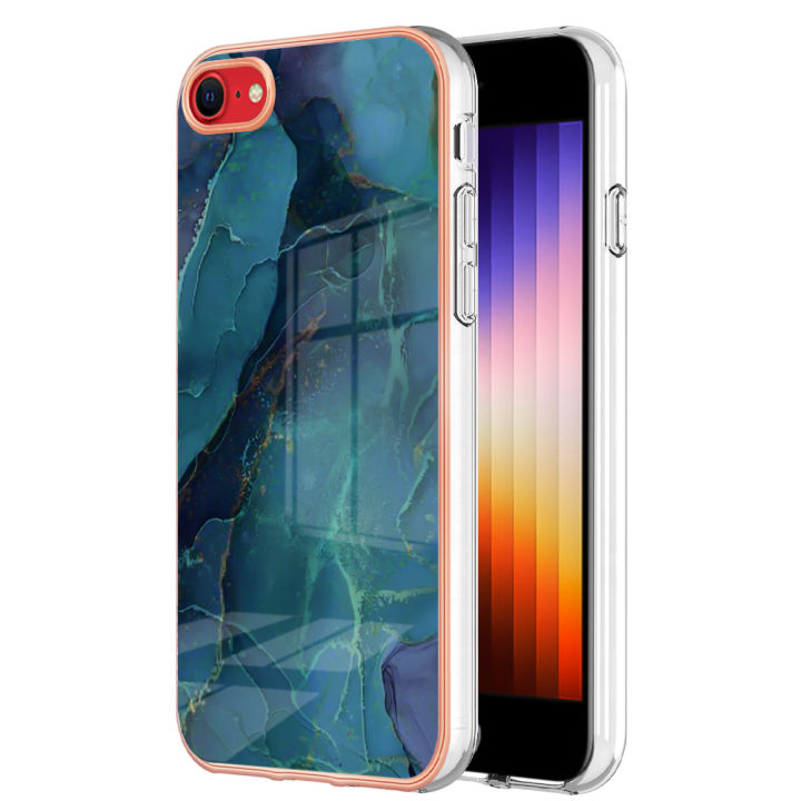 Fashion%20Plating%20Marble%20Case%20For%20iPhone%20SE%202022%20/%20iPhone%20SE%202020%20/%20iPhone%208%20/%20iPhone%207%20Phone%20Case%20Soft%20TPU%20Rubber%20Colorful%20Back%20Cover%20-%20Image%209