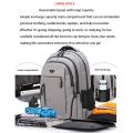 Waterproof Laptop Backpack Men USB 18 Inch Backpacks Oxford Black Solid Color Large Capacity Rucksacks Teen Student School Bags.