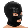 Unisex Latex Mask Men Women Cosplay Face Mask Shiny Metallic Open Eyes and Mouth Headgear Full Face Mask Hood Role Play Costume. 