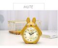 TOTORO Quartz Table Clock Bed Room Clock Alarm Clock Snooze Alarm Clock Pokemon LED Light Mute Silent. 