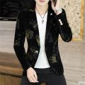 Elegant Jacket Blazer Male Suit 2023 New in Casual Boutiqu Business Letter Printing Slim College Style Suit Blazers Jacket Coat.