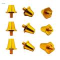 12x Football Shoe Spikes Soccer Studs for Sports Competition Indoor Outdoor Gold 11mm 13mm. 