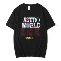 Travis Scott AstroWorld Tour Oversized T shirt men women1:1letter print T Shirts  hop streetwear kanye west ASTROWORLD Tshirt. 
