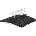 5 Pcs Women'S Satin Padded Hangers, Non-Slip Thick Foam Black Hangers.