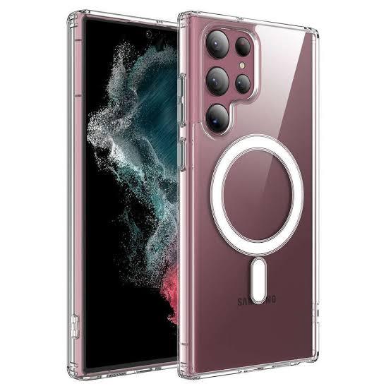 Samsung%20Galaxy%20MagSafe%20Compatible%20Shockproof%20Transparent%20Slim%20Fit%20Wireless%20Charging%20supported%20Frosted%20Border%20Phone%20Back%20Case%20Mobile%20Cover%20(Samsung%20Models%20-%20SAMSUNG%20S24%20ULTRA%20%20Samsung%20S23%20ultra%20Samsung%20S22%20Ultra%20-%20Image%203