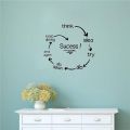 Success Design Wall Stickers Art Murals Motivation Wall Decal Anti fingerprint s Home Decor Children Study Room Decoration Office Wall Decor.