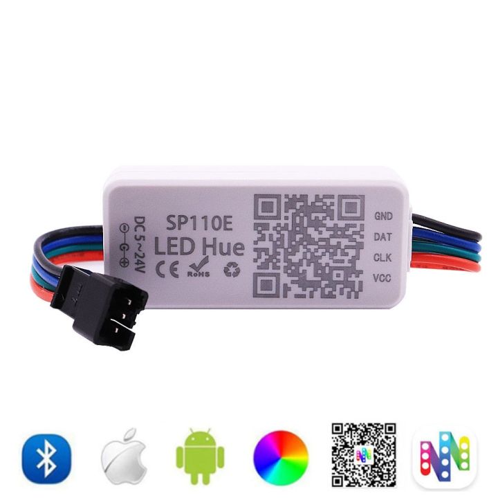 WS2812B%20Led%20Pixel%20Ring%20Individul%20AddressabIe%20Ring%205050%20RGB%20WS2812%20IC%20BuiIt-in%20Led%20ModuIe%20With%20USB/DC%20Wire%20And%20SP110E%20Controller-16%20Leds%20Ring%20Kits-White%20PCB--%20-%20Image%203
