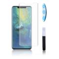 HUAWEI Mate 20 Pro Full Glue UVGlass Tempered Screen Protector, Black Transparent. 