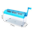 Office Paper Shredder Portable Manual Paper Shredder 3mm Strip Cut Home Office Stationery Tool with Transparent Window A4 Paper Hand Shredder for Documents Convenient Efficient. 