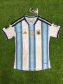 Argentina Football Jersey - Fan Edition Jersey - Argentina National Football Team - Home/Away Kit - Special Fans Version National Team Jersey 2025/26 - Thai Fabrics - Full Sleeve - New Football Jersey - FIFA World Cup 2026 Design- Premium. 