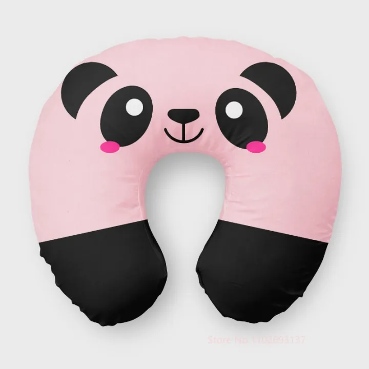 Inflatable%20U-shape%20Travel%20Pillows%20Airplane%20Panda%20Cushion%20Short%20Plush%20Fabric%20Neck%20Pillow%20Car%20Office%20Nap%20Headrest%20Nackenkissen%20-%20Image%202
