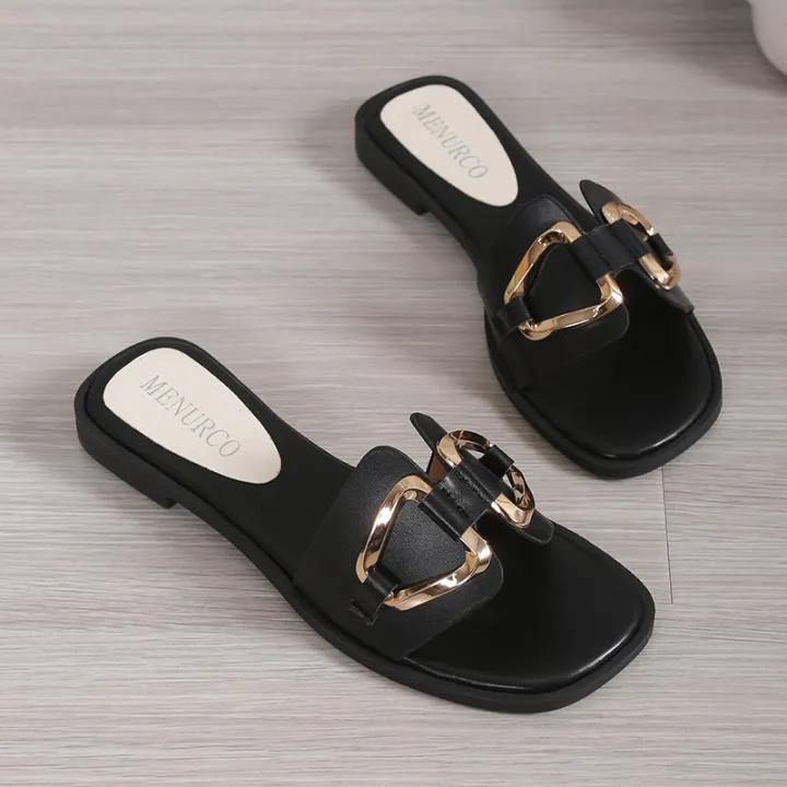 Luxury%20Women%20Slippers%20Buckle%20Design%20Small%20Incense%20Style%20Casual%20Wome's%20Flat%20Sandals%20External%20Wear%20Summer%20Sandy%20Beach%20Woman%20Slides%20House%20Foocus%20-%20Image%202