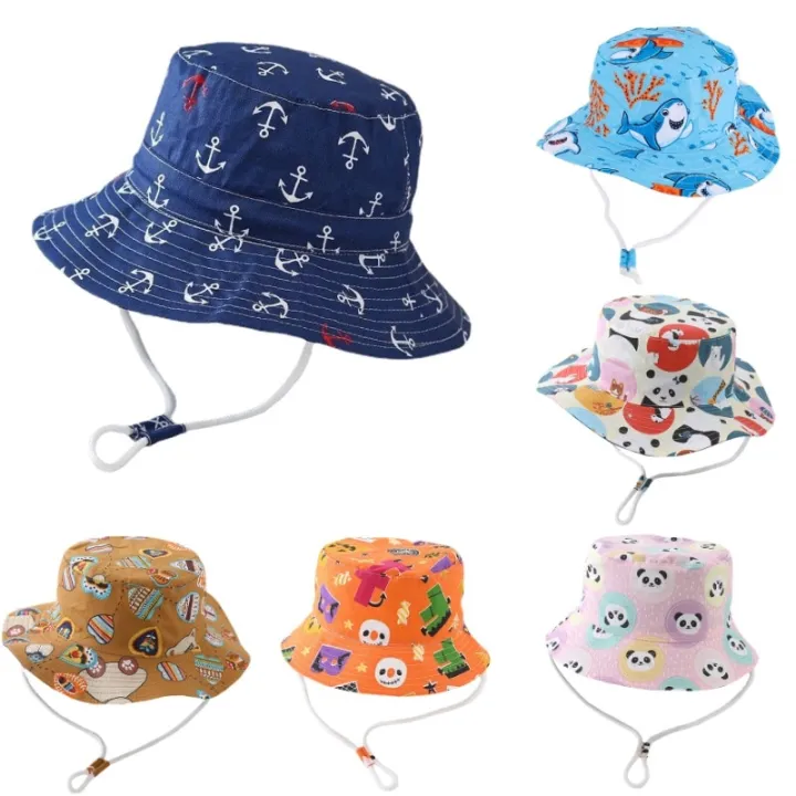 Children%20Bucket%20Hats%20Panama%20Summer%20Baby%20Girls%20Hat%20Boys%20Fisherman%20Cap%20Cartoon%20Cotton%20Toddler%20Baby%20Hats%20Beach%20Sun%20Cap%20-%20Image%203