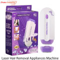 Rechargeable Laser Hair Removal Appliances Machine / Smooth Skin Painless Hair Eraser - Bix Super Shop.