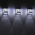 【3C VictoryEagle】Wall Fence Lights Solar Powered 2 LED Sensor Waterproof Outdoor Garden Path Patio Spot Lamp Landscape Lighting Pack of 1 -.