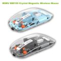 WIWU WM105 CRYSTAL MAGNETIC WIRELESS MOUSE 2.4G WIRELESS NANO RECEIVER PC TABLET MOUSE ERGONOMIC WIRELESS MOUSE. 