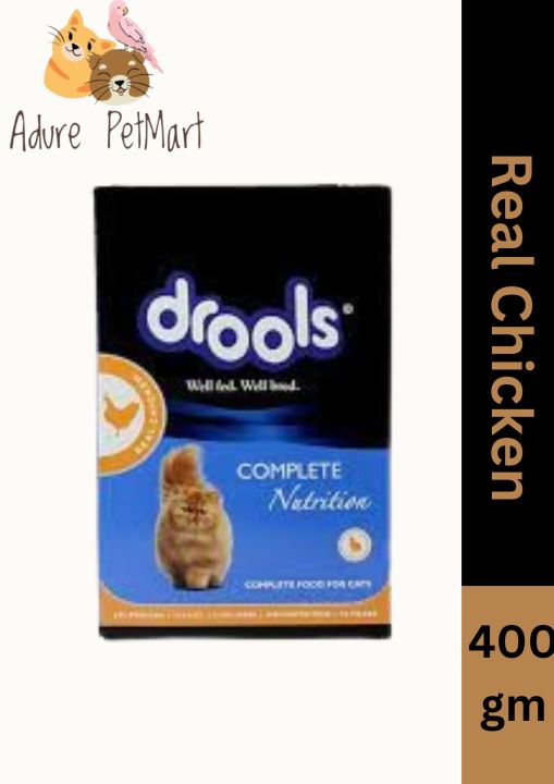 Drools Adult Dry Cat Food, Real Chicken Flavour 400 gm