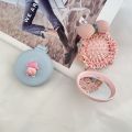 Cute Mini Mirror One Piece Portable Folding Air Cushion Airbag Comb for Kids and Girls. 