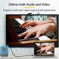 Adapter RT to HD playPo cable 4K 3MI compatible electric Mini DP to HD0Hz Mini Dis port video audio for PC, HDTV, projector, laptop.