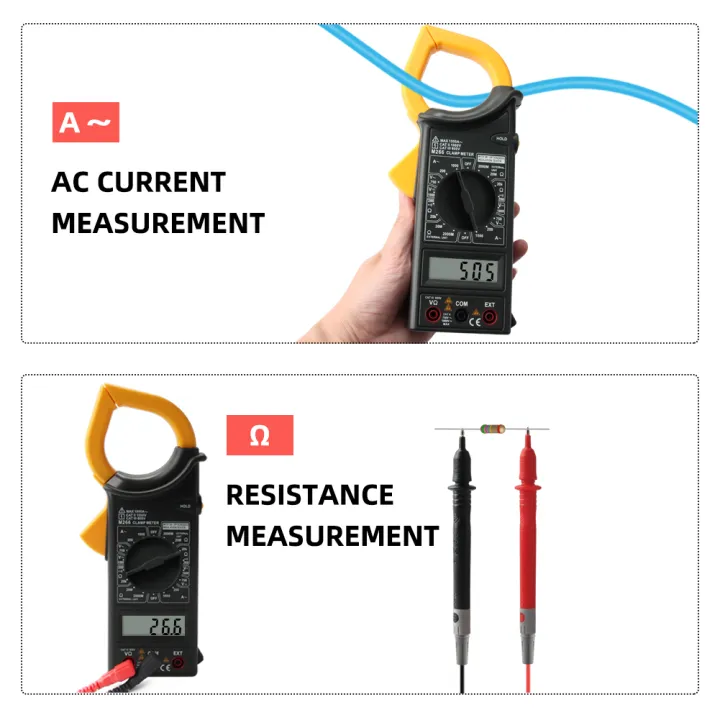 YIERYI%20Digital%20Clamp%20Meter%20Ammeter%20Voltage%20Tester%20Non%20Contact%20Multimeter%20Resistance%20Ohm%20Tool%20-%20Image%204