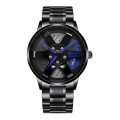 SKMEI 1990 Men Watch Rotation Wheel Fashion Creative Waterproof Stainless Steel Men Quartz Watch-1787 upgrade. 