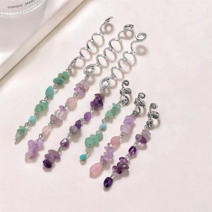 Colorful%20Stone%20Pendant%20Spiral%20Hairpins%20Antique%20Silver%20Snake%20Hair%20Rings%20Clip%20for%20Braids%20Bohe%20Ethnic%20Hair%20Jewelry%20Accessories%20Gift%20-%20Image%202