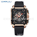 CRRJU/Kun 2312 Neutral Waterproof Calendar Tape Couple Multifunctional Watch. 
