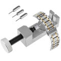 Watch Band Link Remover Kit with 3 Extra Pins Adjust Slit Strap Bracelet Chain Pin Remover Adjuster Repair Tool Kit Men Women Watch Strap Removal Tool.