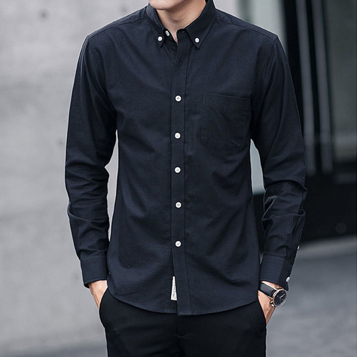 MEN'S CASUAL/FORMAL LONG SLEEVE COTTON SHIRT