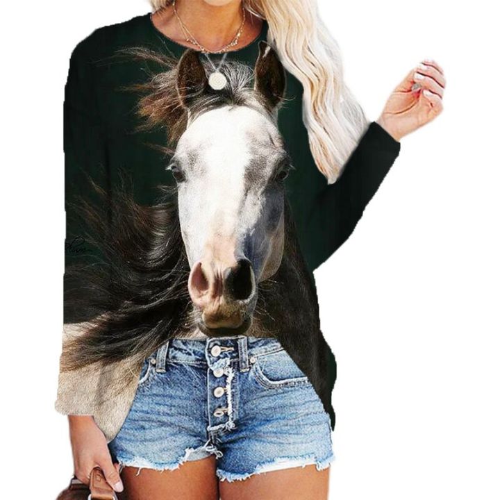 3D%20Digital%20Printing%20Long%20Sleeve%20Top%20Lady%20New%20Spring%20Summer%20Clothes%20O-Neck%20Horse%20Head%20Printed%20T-shirts%20Casual%20Loose%20Funny%20Tees%20-%20Image%206