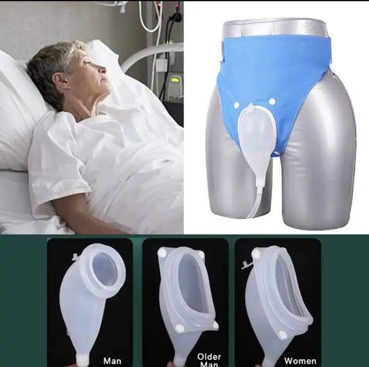 Portable reuseable medical incontinence male female urine container urine collection bag / Silicone Urine Collector Bag Adults Urinal with Urine Catheter Bags for Older Men Woman |