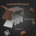 136 Keys Wood Grain Shine Through Keycaps Dye Sub Side Print PBT Keycaps Cherry Profile for Cherry Gateron MX Switch Keyboard. 