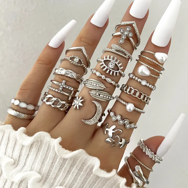 Bohemian%20Geometric%20Rings%20Set%20For%20Women%20Eye%20Cross%20Sun%20And%20Moon%20Leaf%20Charm%20Finger%20Ring%20Female%20Fashion%20Party%20Jewelry%20-%20Image%205