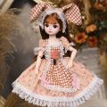 GROVERT Princess Toy 30CM Movable Joint Doll Plastic Safety Girl Dress Up Toys Cute Baby Doll Girl. 