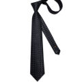 2023 New Black And White Dot Formal Business For Men Silk Polyester Wedding Party Men Suits Groom Accessories Man. 