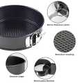 Non Stick 3 Piece Set Carbon Steel Springform Round Shape Cake Pan Mold.