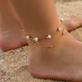 Modyle Bohemia 2pcs/set Anklets for Women Foot Accessories 2024 Summer Beach Barefoot Sandals Bracelet ankle on the leg Female. 