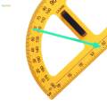 Math Geometry Equipment Triangle Big Size Multifunction Teaching Ruler for Engineering Protractor.