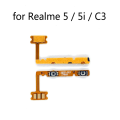 OPPO Realme 5 5i C3 Power on / off Switch Button Side Volume Up Down Buttons Flex Cable Replacement Parts. 