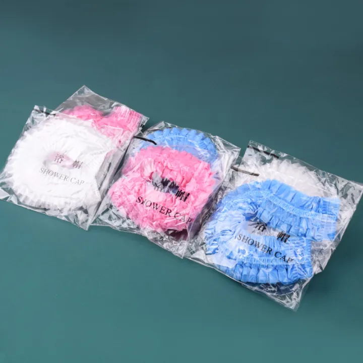 XS4Y%20thickened%20100pcs%20disposable%20shower%20cap%20portable%20hotel%20bath%20waterproof%20baking%20oil%20dye%20hair%20dustproof%20fume%20-%20Image%202