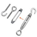 Wire Tensioner 6mm 6 inch Stainless Steel Hook and Eye Tensioners Rope Cable Tension, Adjustable Garden Wire Tensioner Kit, Heavy Duty. 