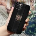 Russia Flags Black Silicone Phone Case for IPhone 15 12 11 13 14 Pro Max XS XR 8 7 Plus Soft Cover Vintage USSR CCCP Flag Fundas.
