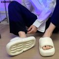 Women's Platform Slippers 2023 Summer Soft Bread Shoes for Woman Candy Color Outdoor 5CM Thick Sole Non-slip EVA Slipper. 